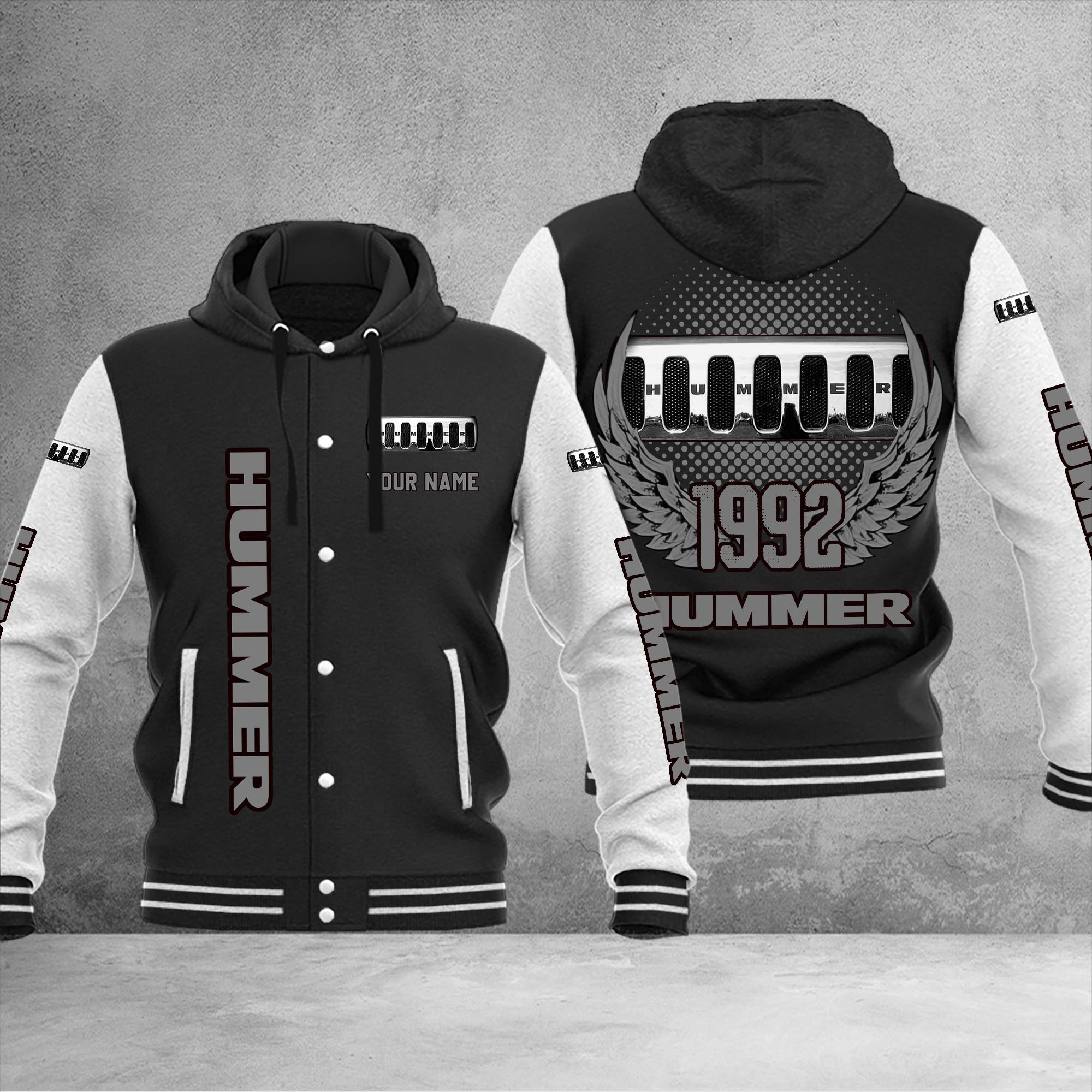 Hummer DMHJ1047 Baseball Jacket Multicolor