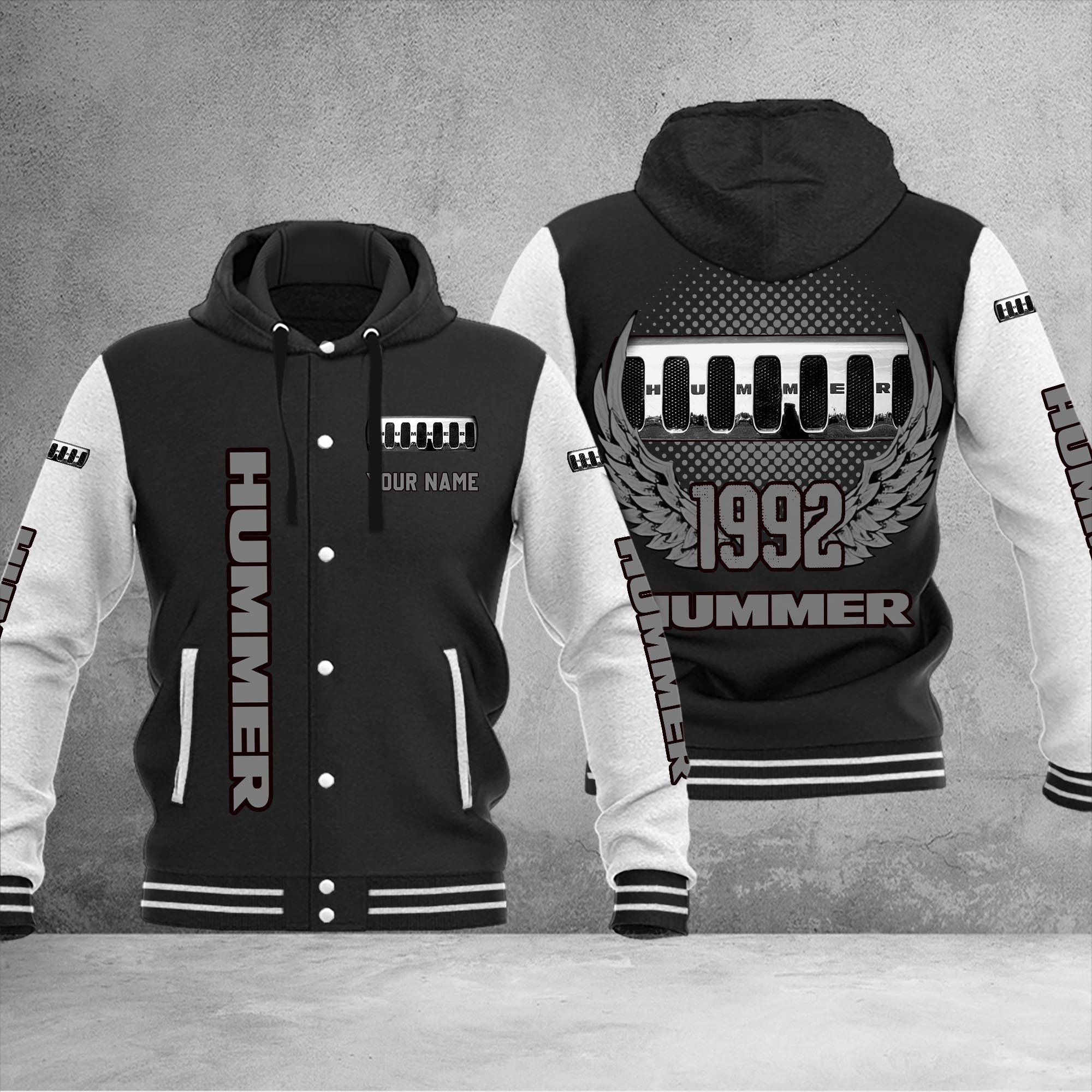 Hummer DMHJ1047 Baseball Jacket Multicolor