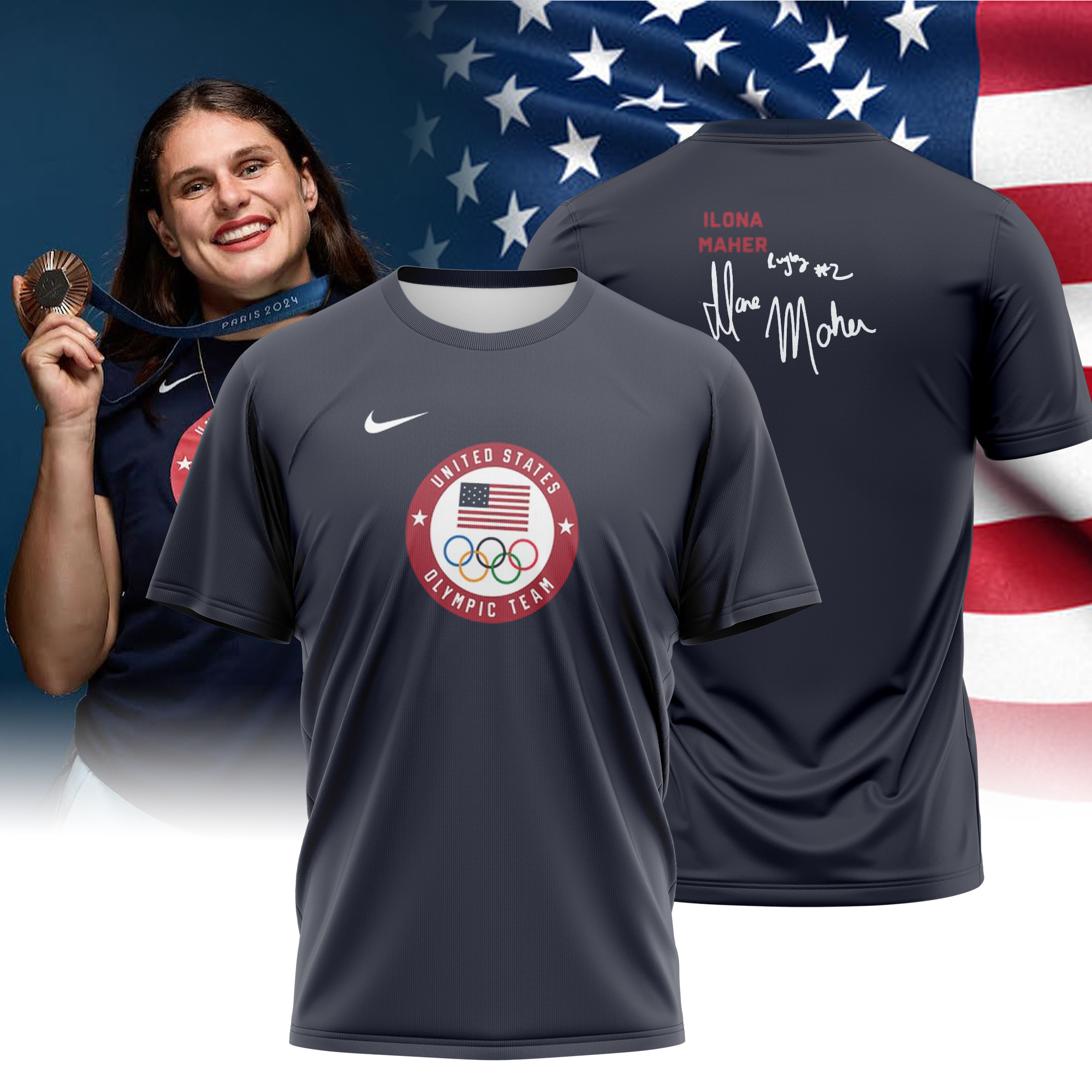 Ilona Maher USA team T-shirt