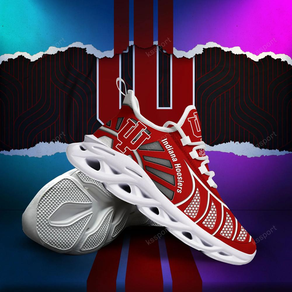 Indiana Hoosiers Max Soul Clunky, Black And White Running Shoes