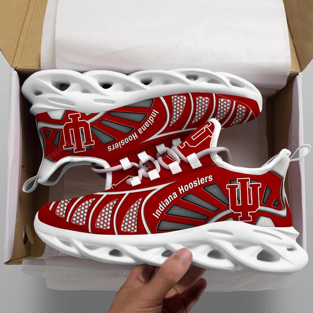 Indiana Hoosiers Max Soul Clunky, Black And White Running Shoes 