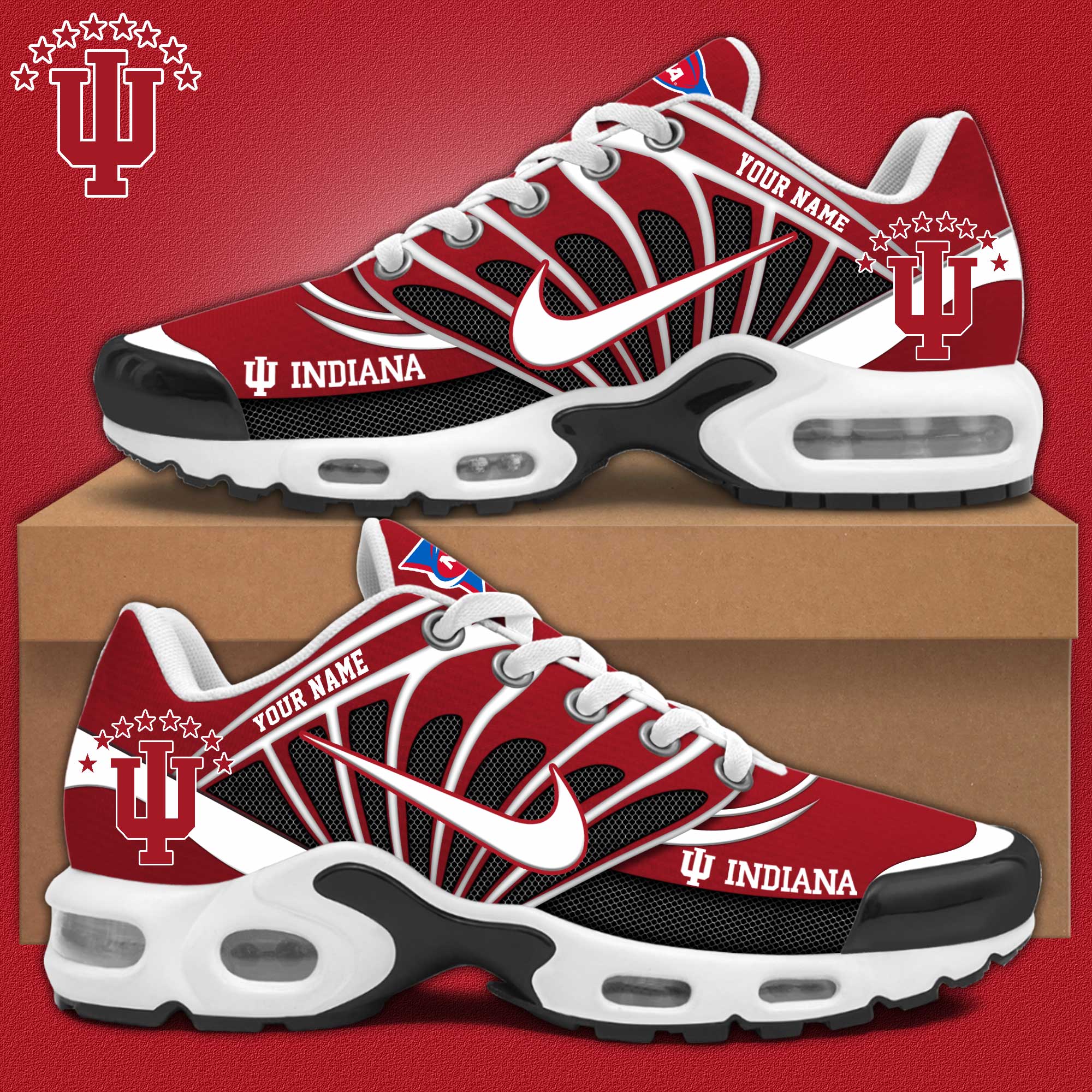 Indiana Hoosiers Personalized Shoes