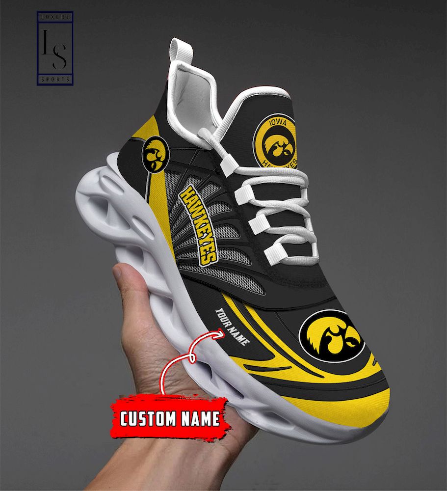 Iowa Hawkeyes Custom Name Max Soul Shoes