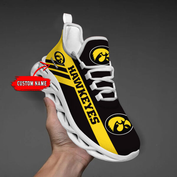 Iowa Hawkeyes Custom Name PERSONALIZED MAX SOUL SHOES DS004
