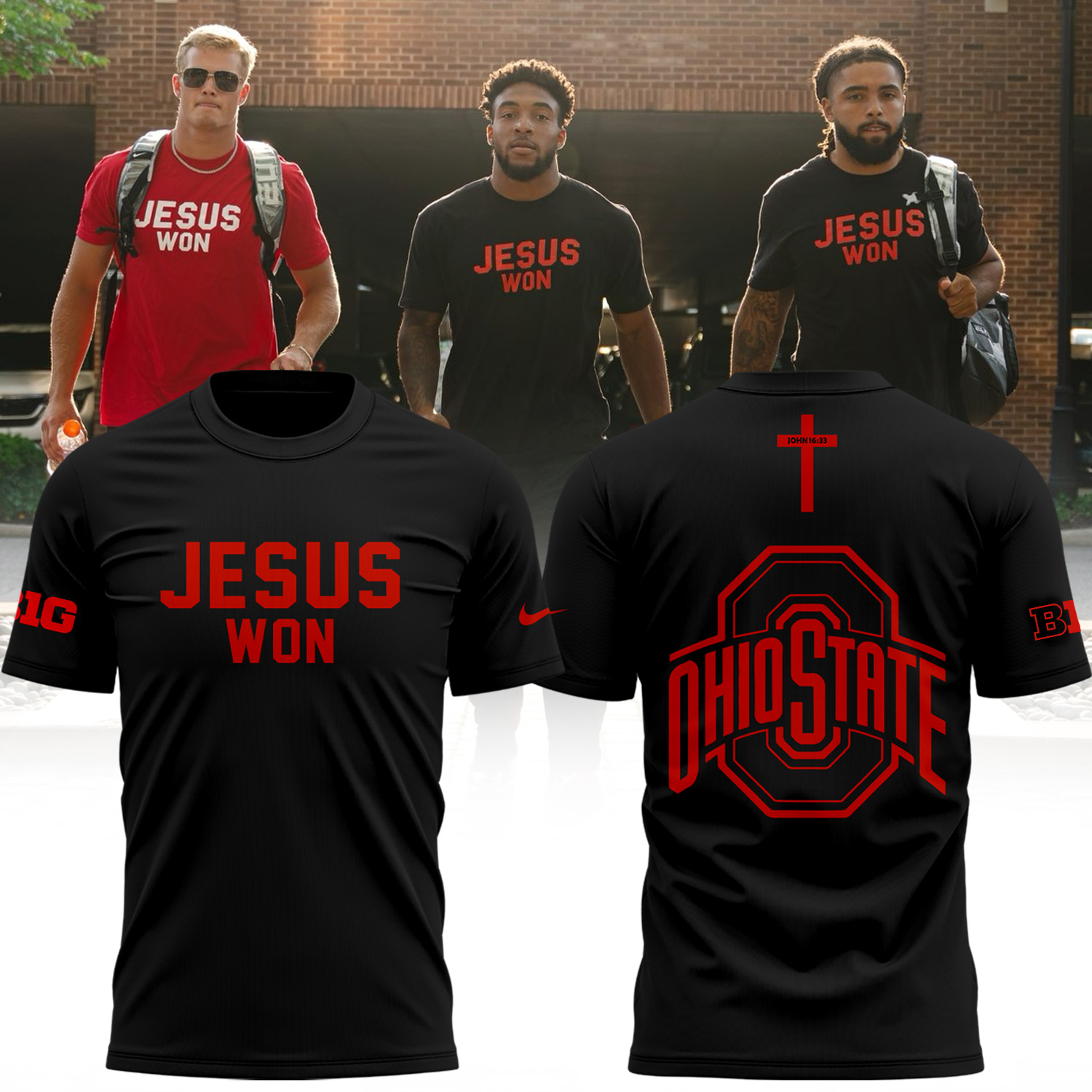 JESUS WON Black TShirt 2024