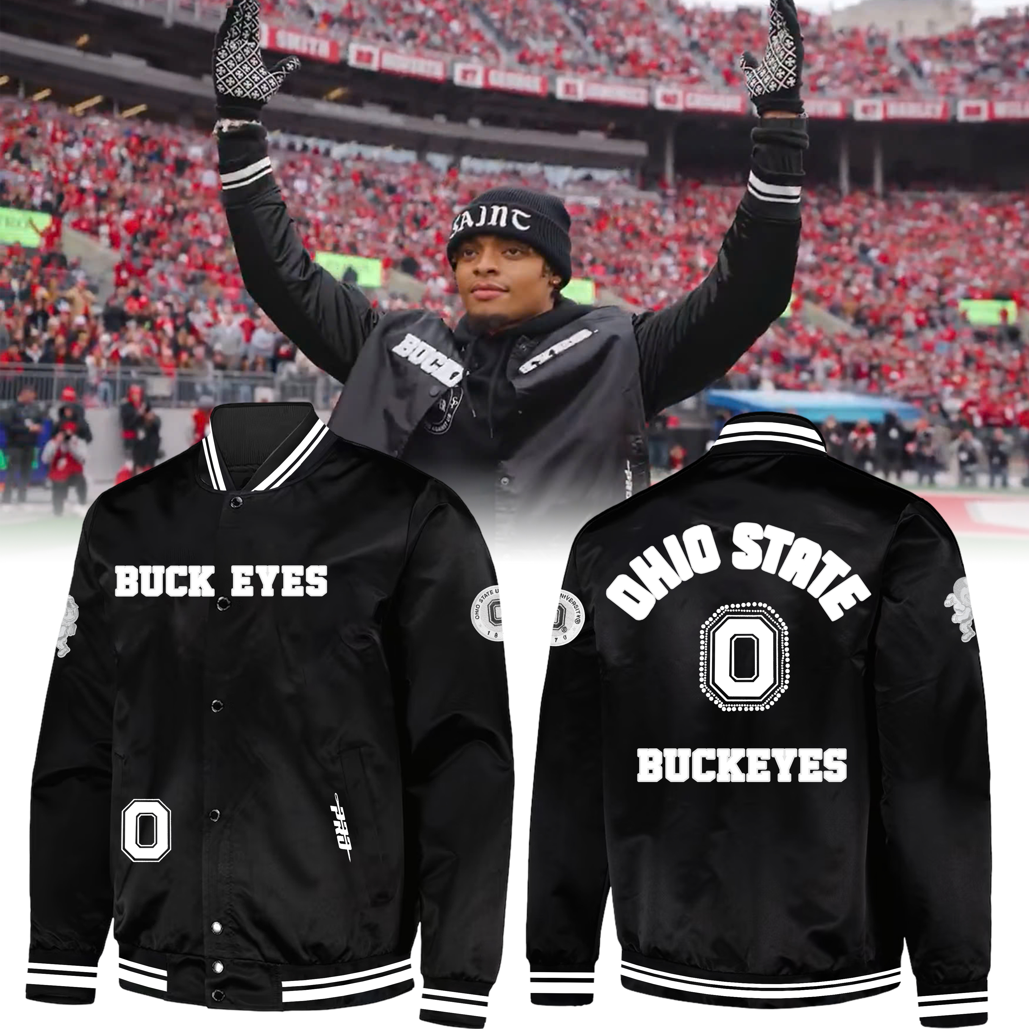 Justin Fields Ohio State Football Bomber Jacket