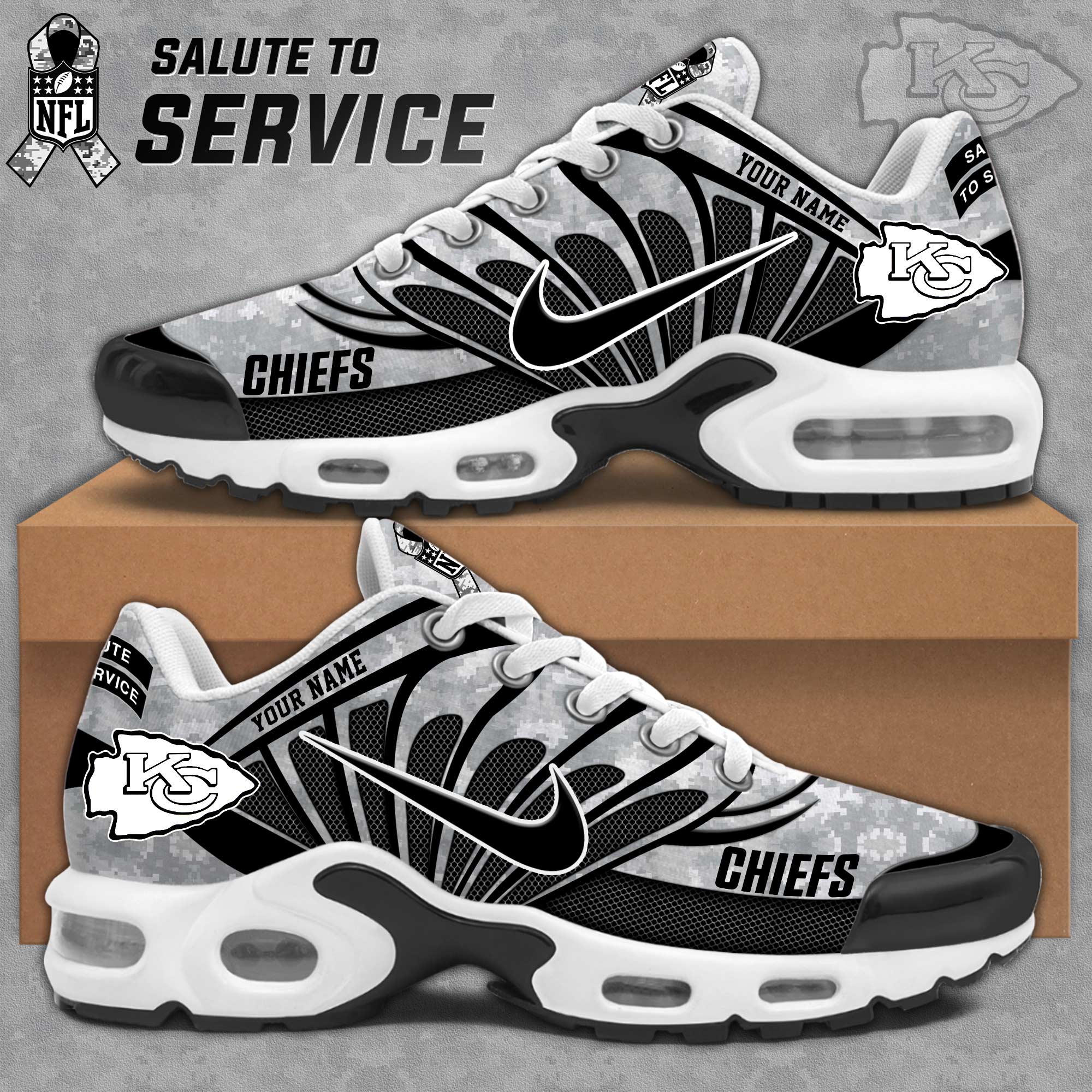 Kansas City Chief Personalized Shoes