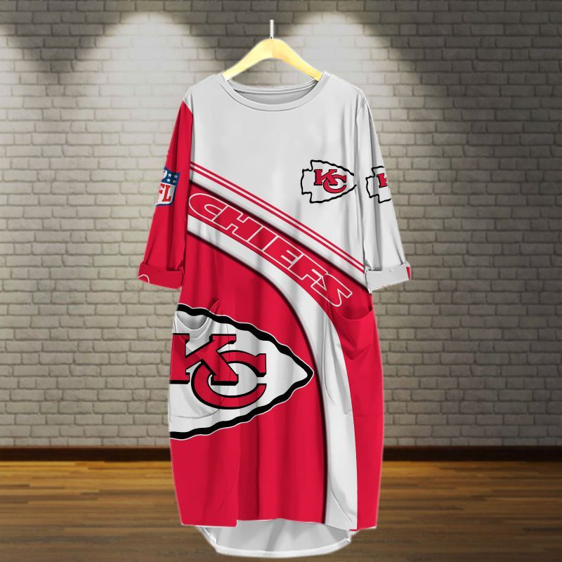 Kansas City Chiefs All Over Print Caftan3392
