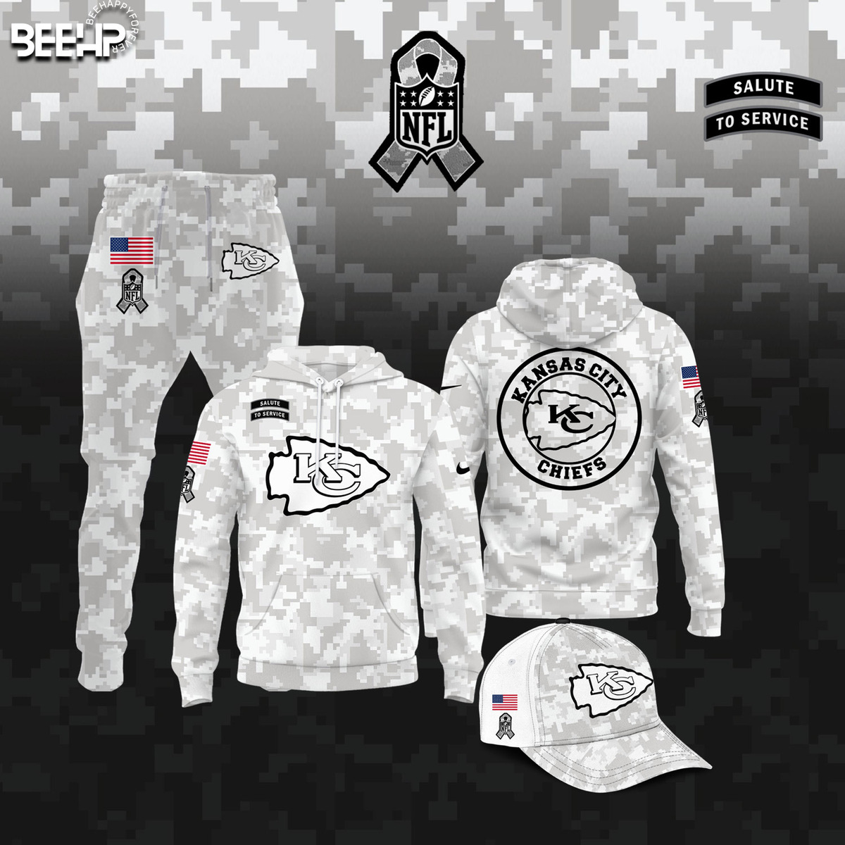 Kansas City Chiefs Camo Salute to Service 