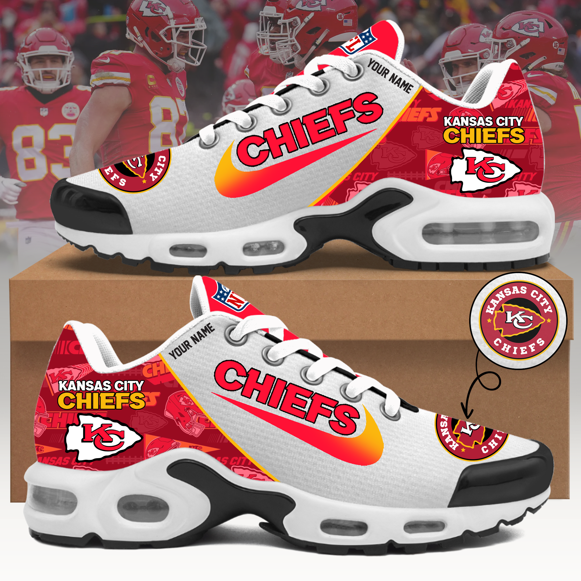 Kansas City Chiefs Custom Sport Shoes