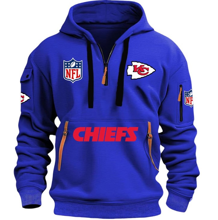 Kansas City Chiefs - HOODIE HALF ZIPPER - QTA405111346