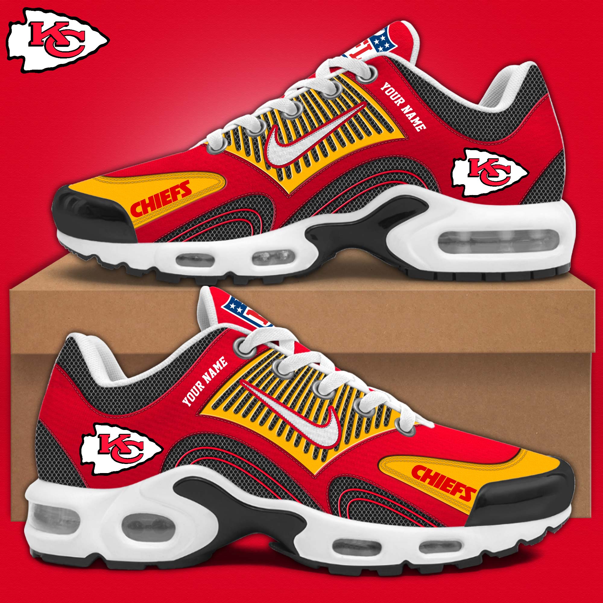 Kansas City Chiefs Personalized Shoes