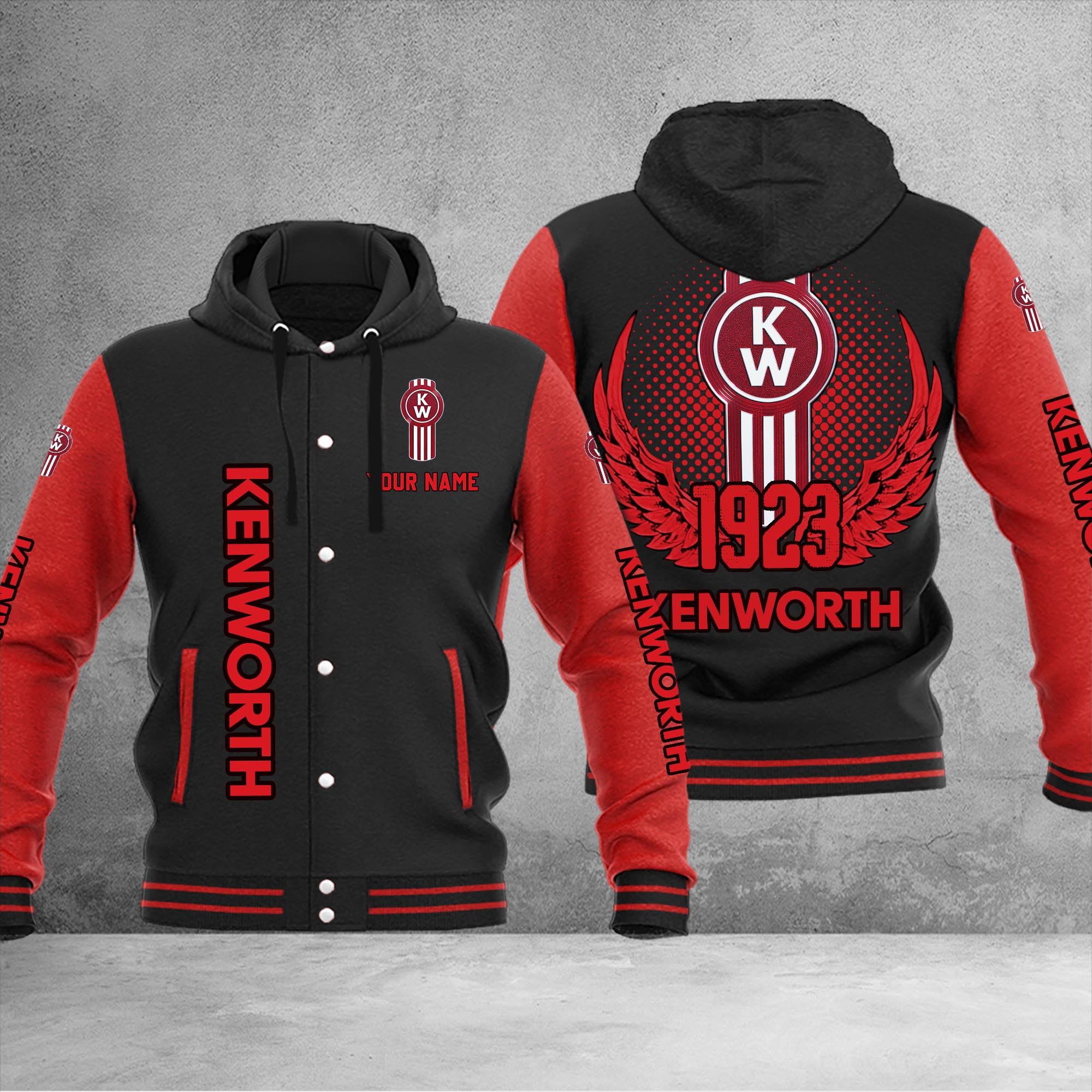 Kenworth DMHJ1185 Baseball Jacket Multicolor