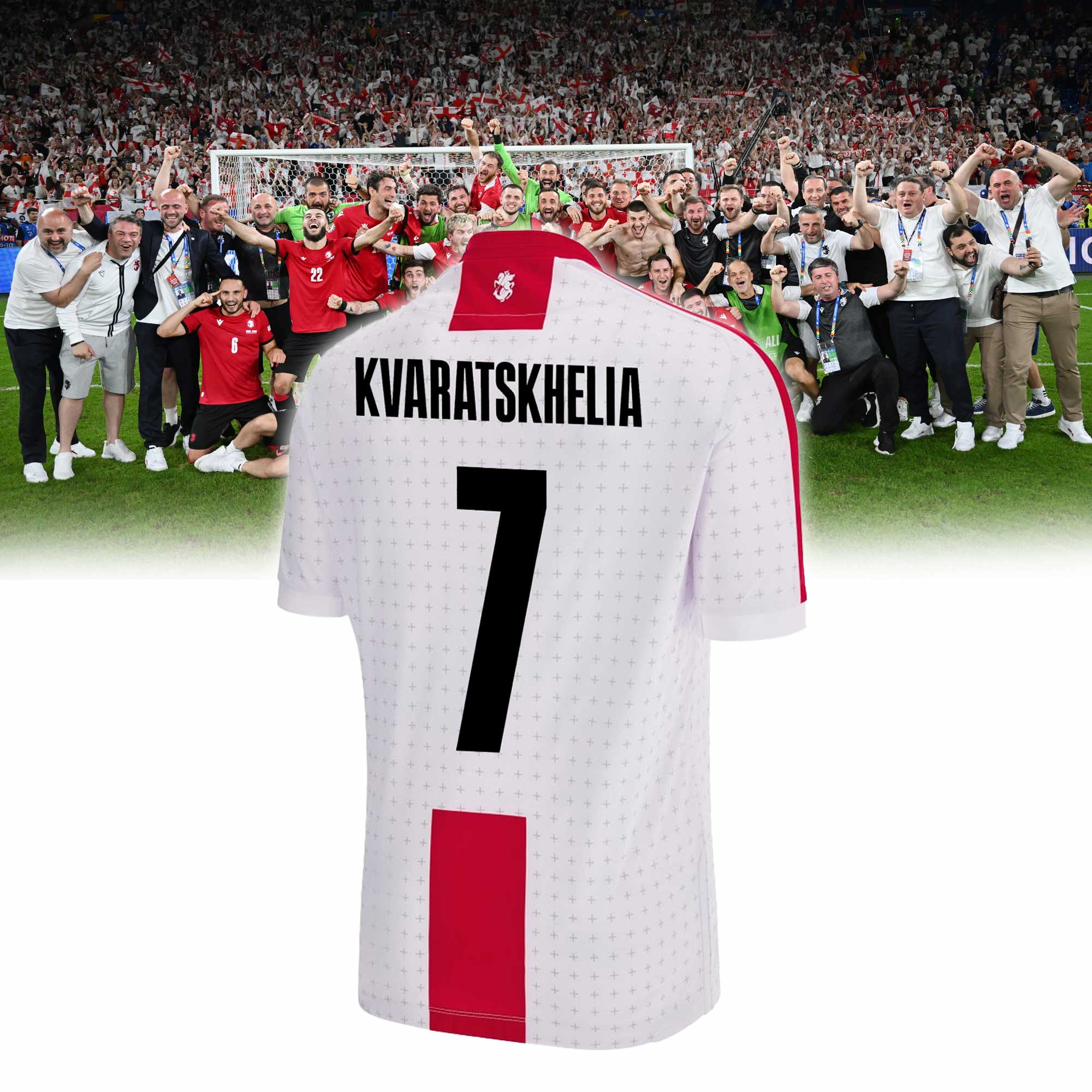 Kvaratskhelia Football Federation adults home match jersey