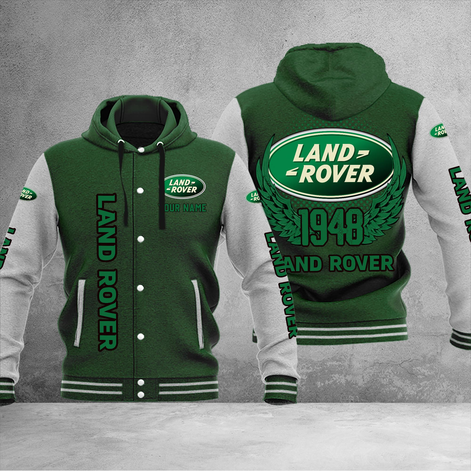 Land-Rover DMHJ1054 Baseball Jacket Multicolor