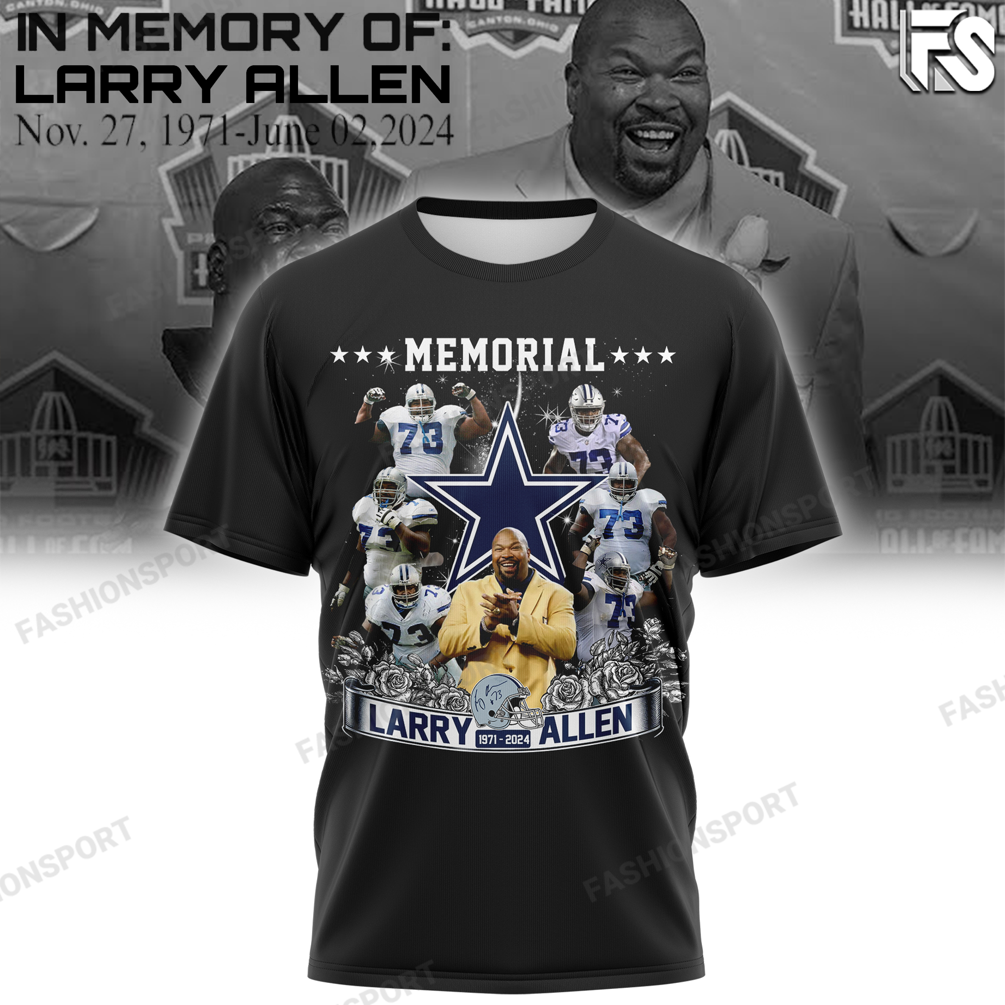 larry allen thank you for the memories T-Shirt