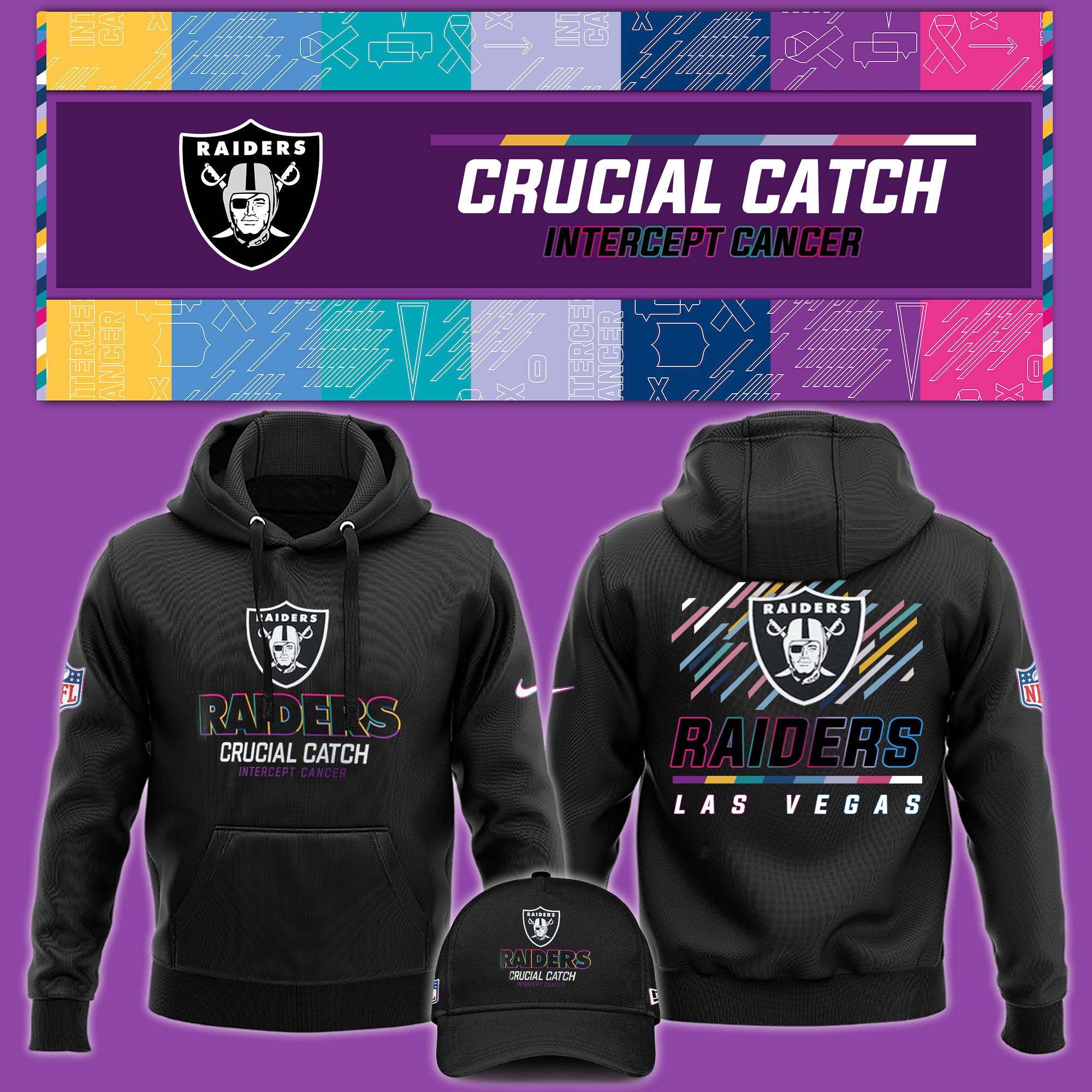 Las Vegas Raiders Crucial Catch Hoodie