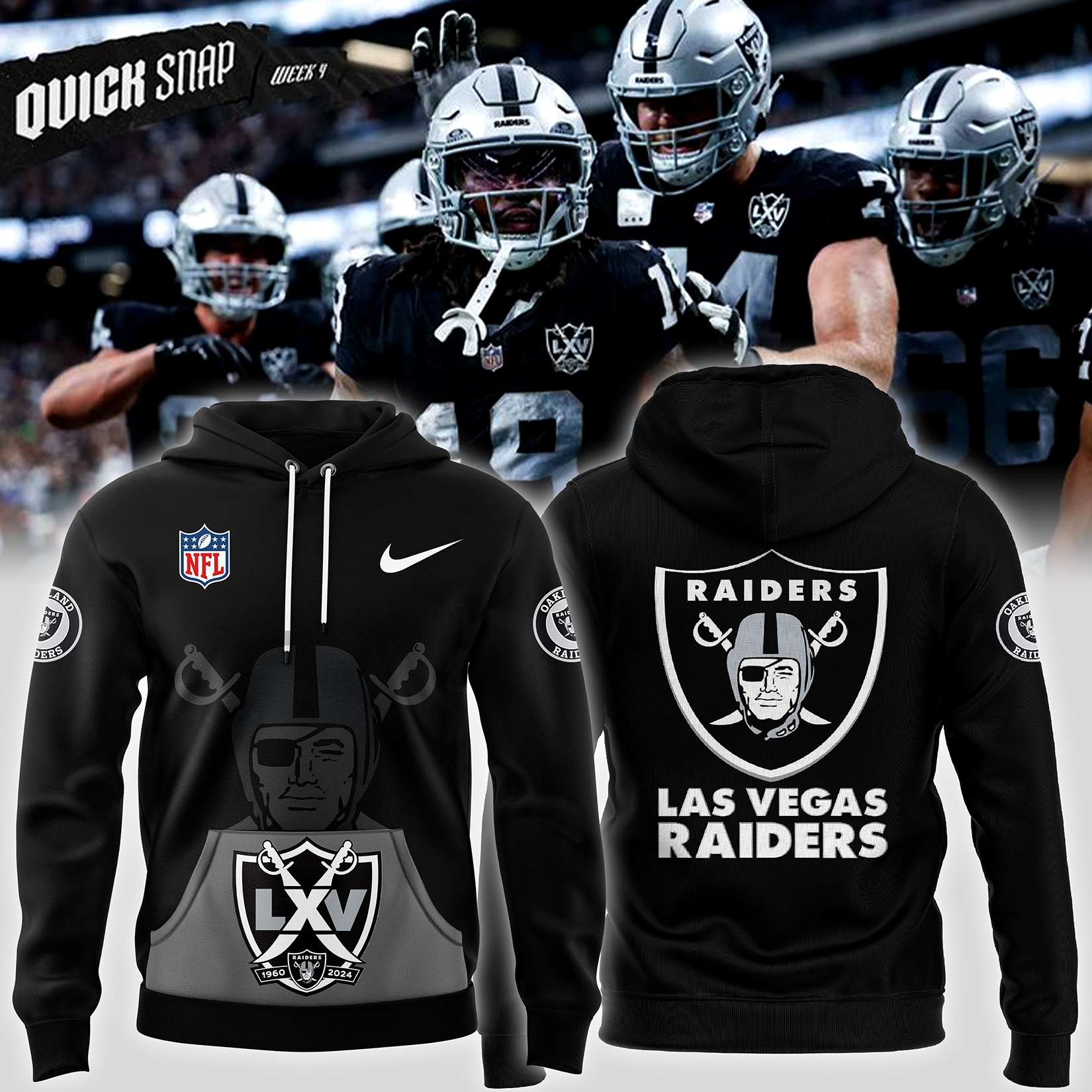 Las Vegas Raiders Pullover Hoodie