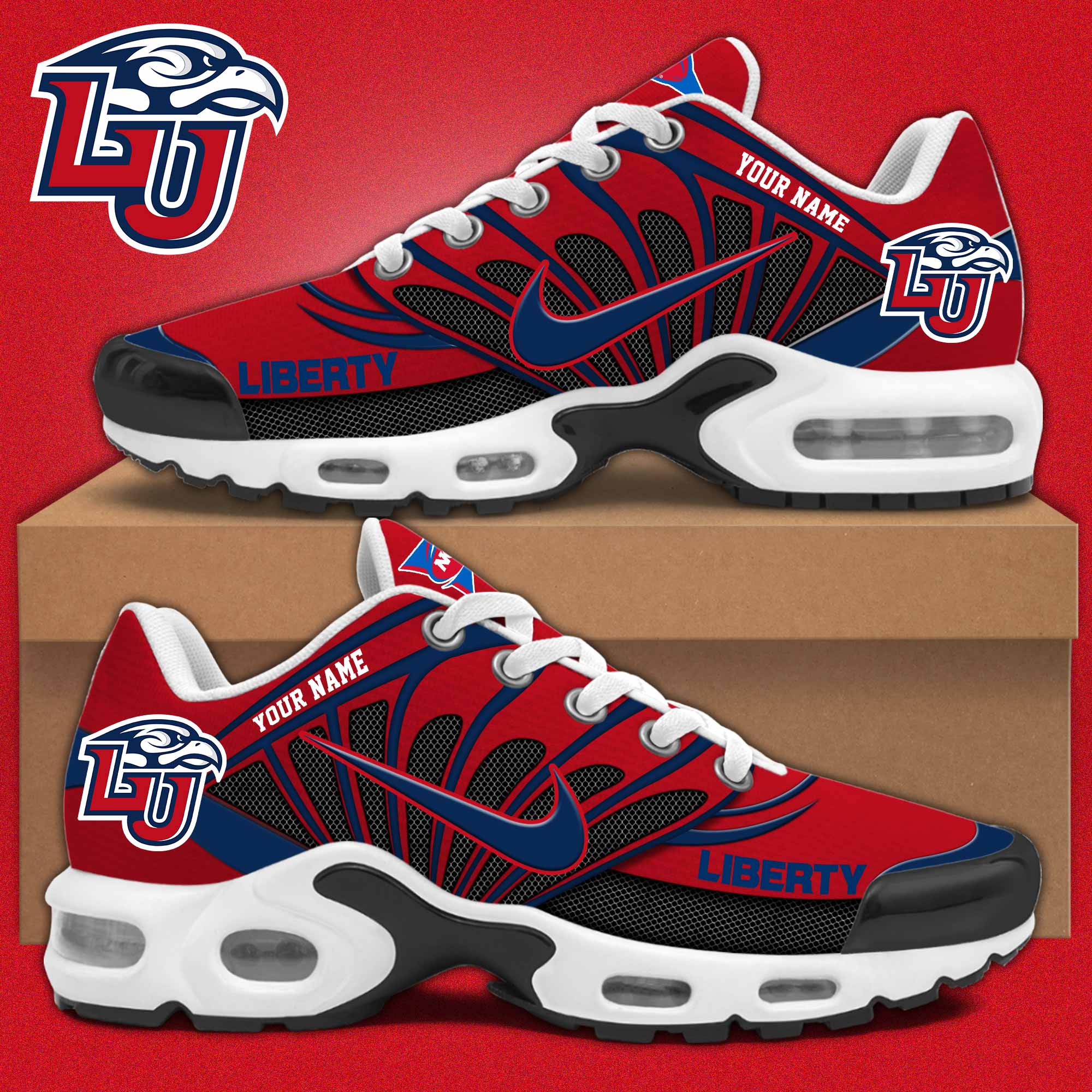 Liberty Flames Personalized Shoes