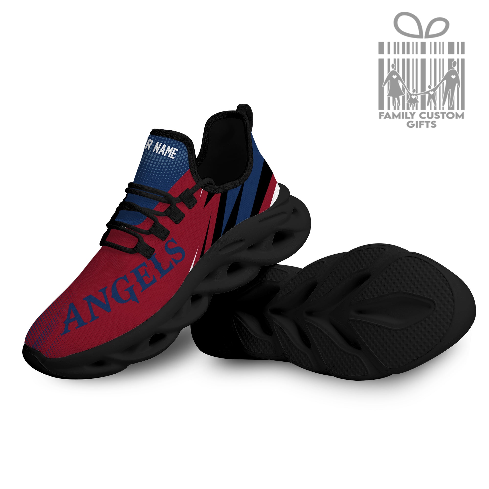 Los Angeles Angels Custom Baseball Personalized Max Soul Sneakers Running Sport Shoes for Men Women