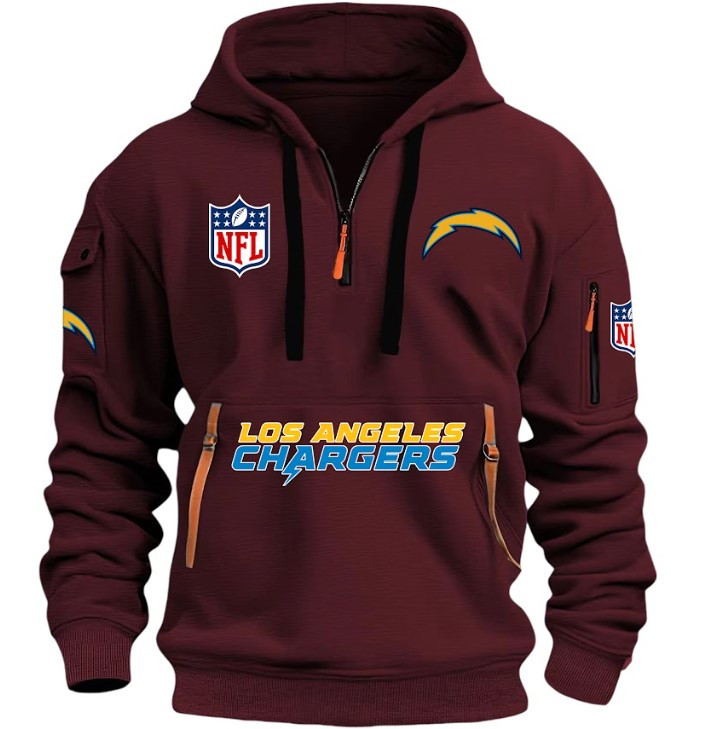 Los Angeles Chargers - HOODIE HALF ZIPPER - QTA405111347