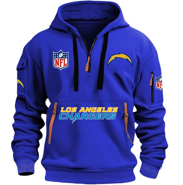 Los Angeles Chargers - HOODIE HALF ZIPPER - QTA405111347