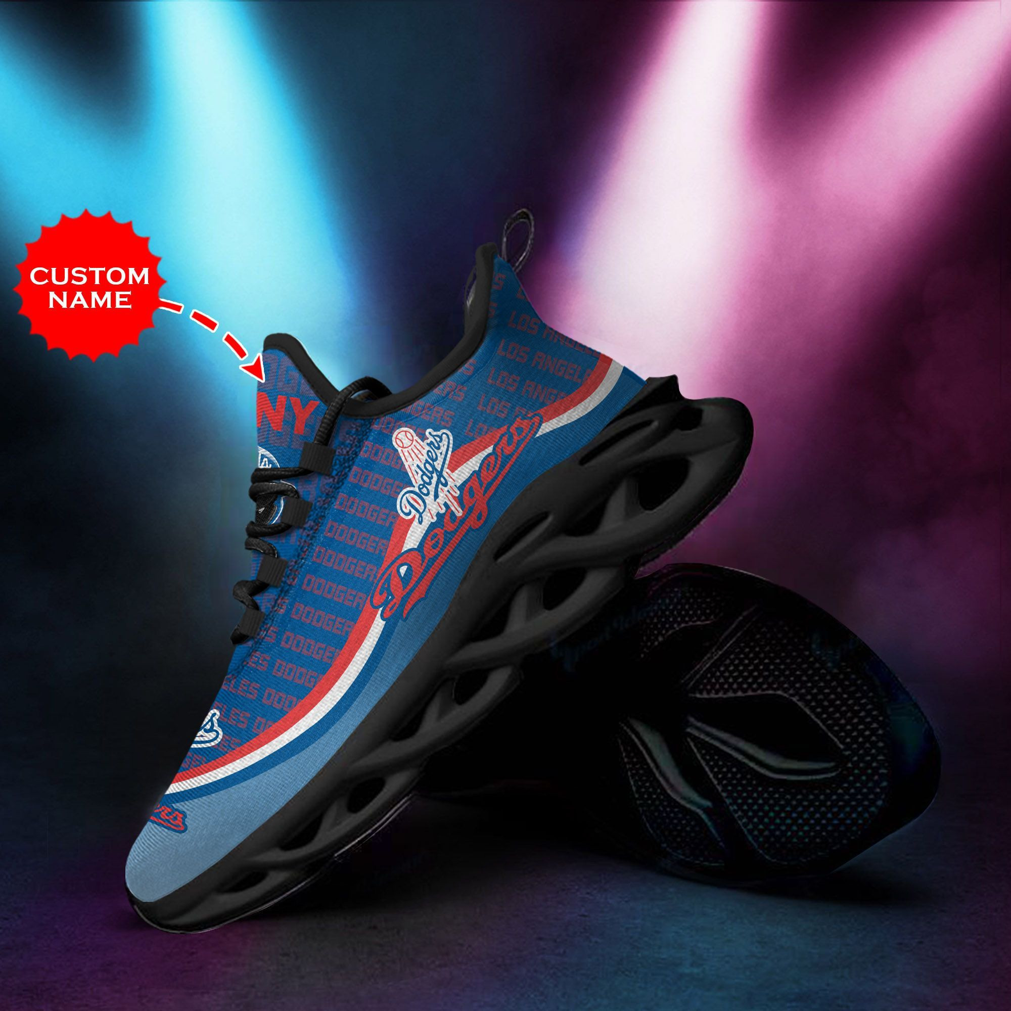 Los Angeles Dodgers Custom Personalized Max Soul Sneakers Running Sports Shoes