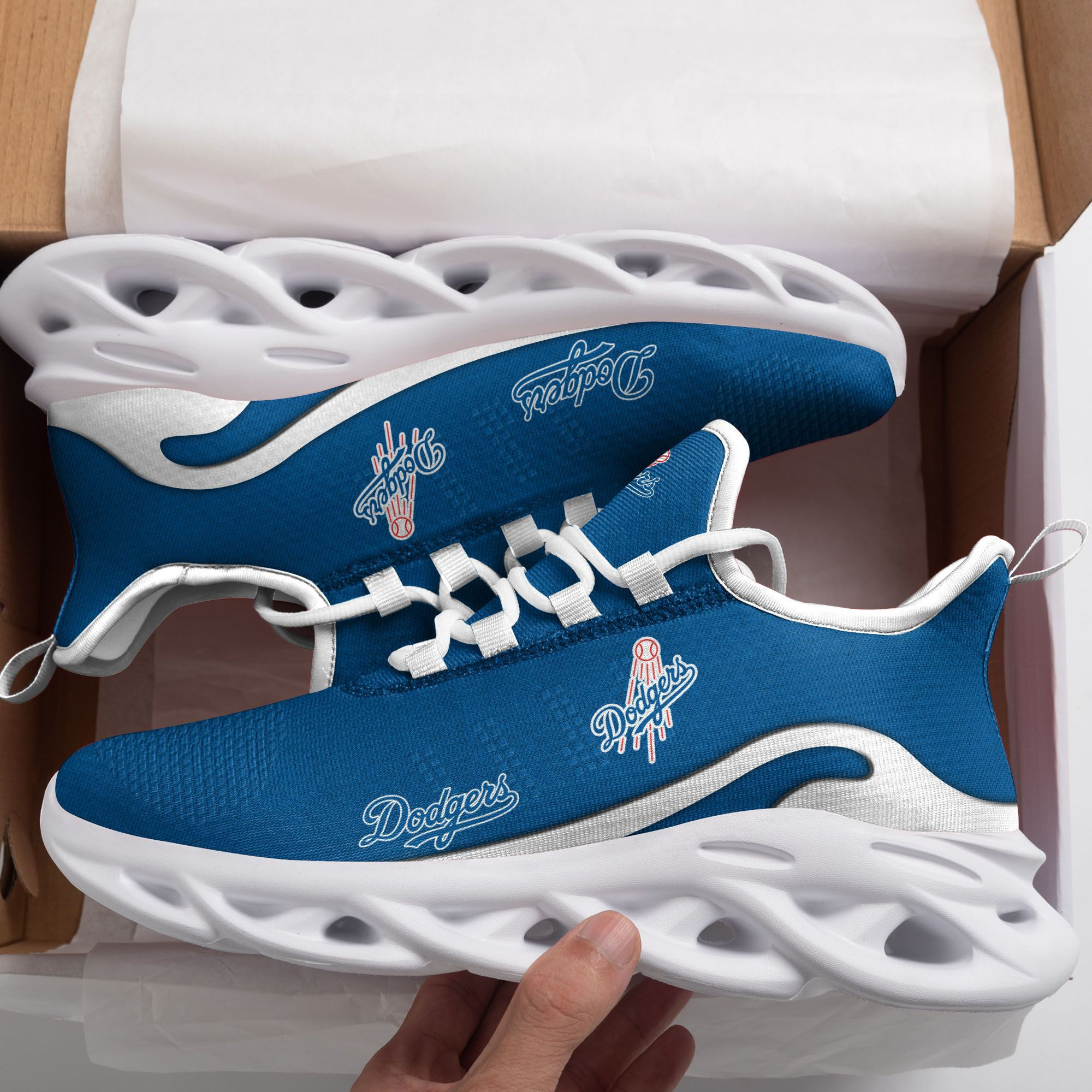 Los Angeles Dodgers   D Printed  Max Soul Clunky Sneaker Shoes