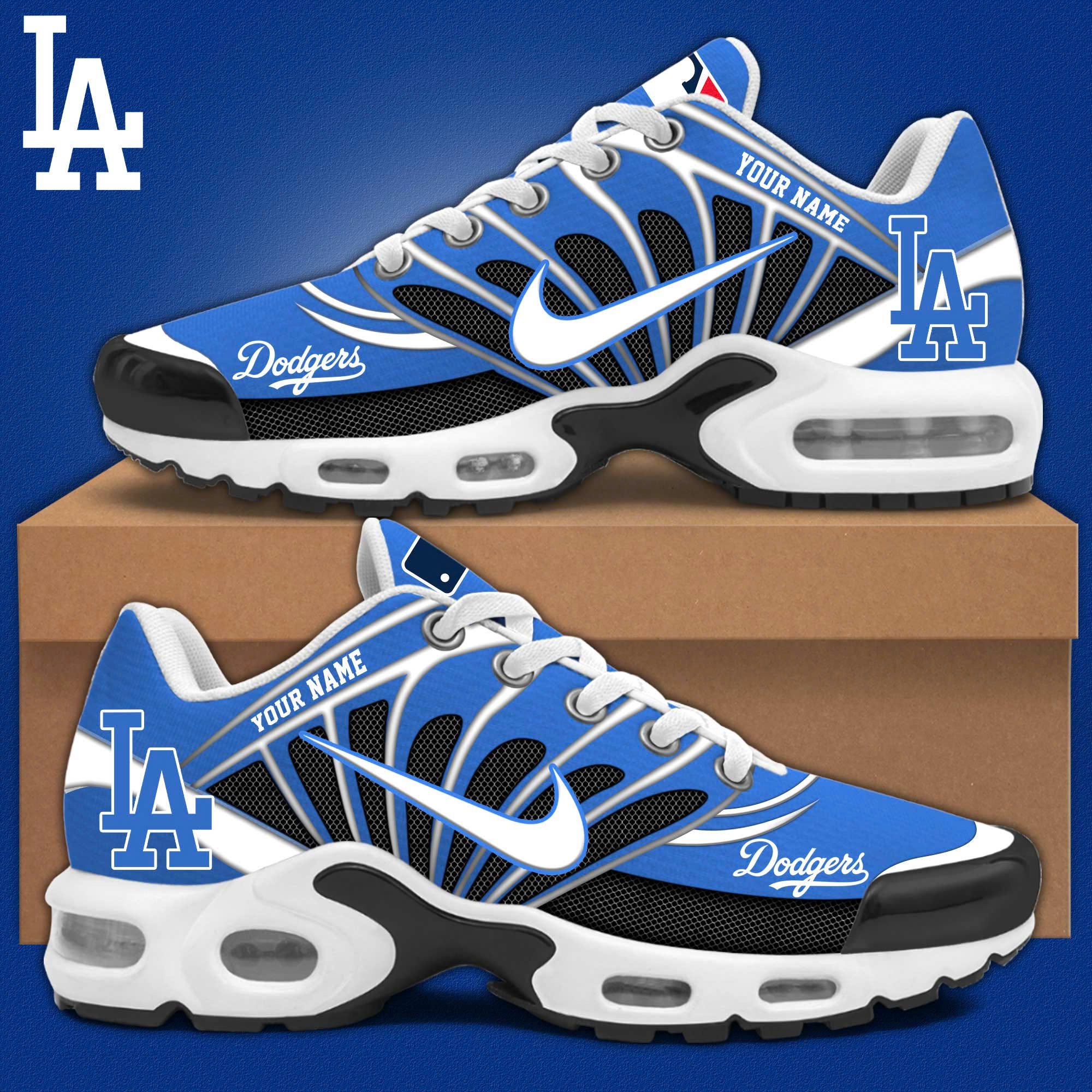 Los Angeles Dodgers Personalized Shoes