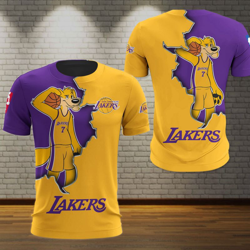 Los Angeles Lakers All Over Print Caftan7265