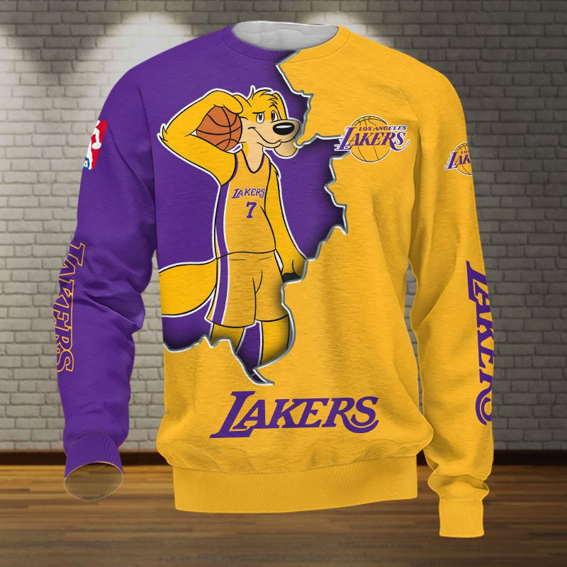 Los Angeles Lakers All Over Print Caftan7265