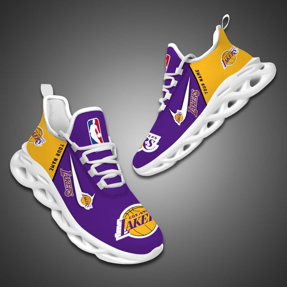 Los Angeles Lakers Personalized Max Soul Shoes