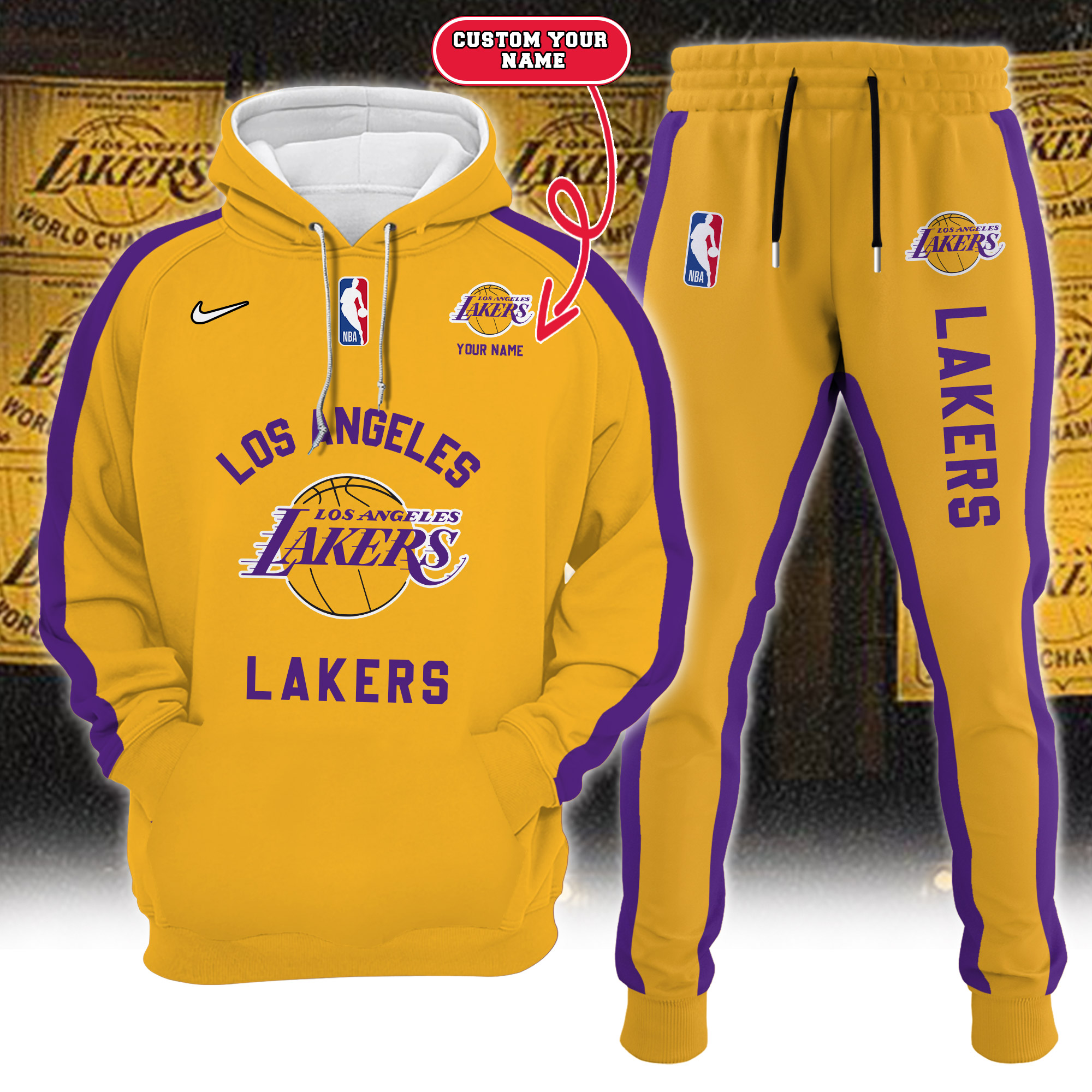 Los Angeles Lakers Personalized Set
