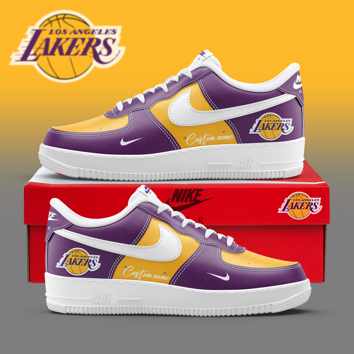Los Angeles Lakers Sneakers For Fans Shoes SP27032409ID10DS10