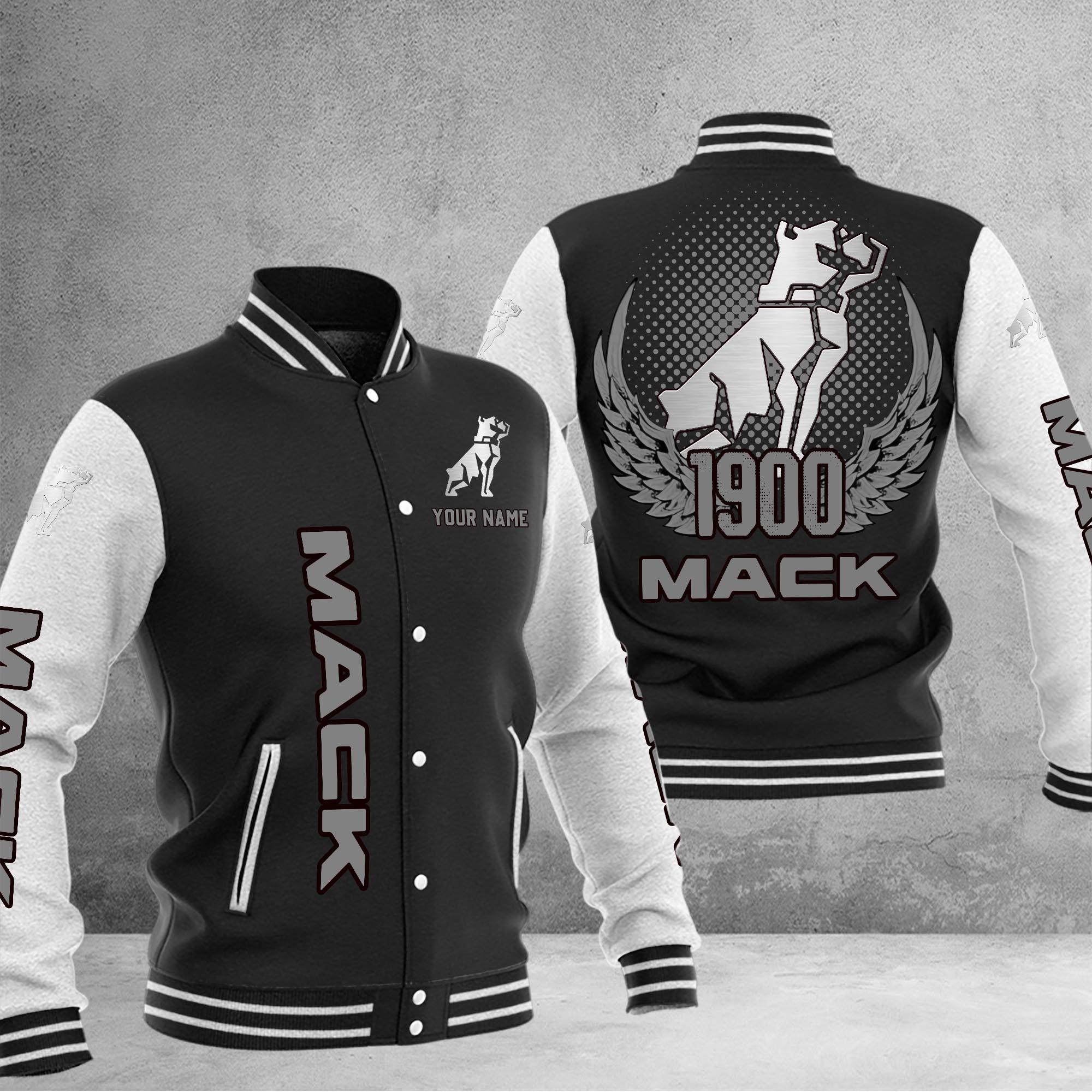 Mack DMHJ1186 Baseball Jacket Multicolor