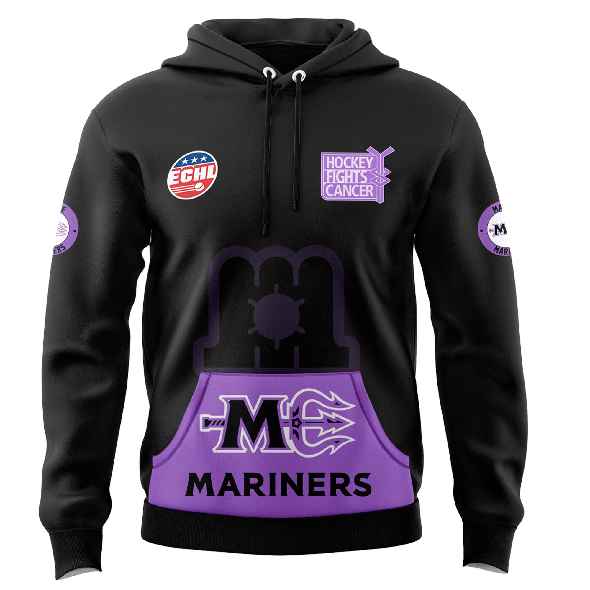 Maine Mariners Hockey Fight Cancer Hoodie