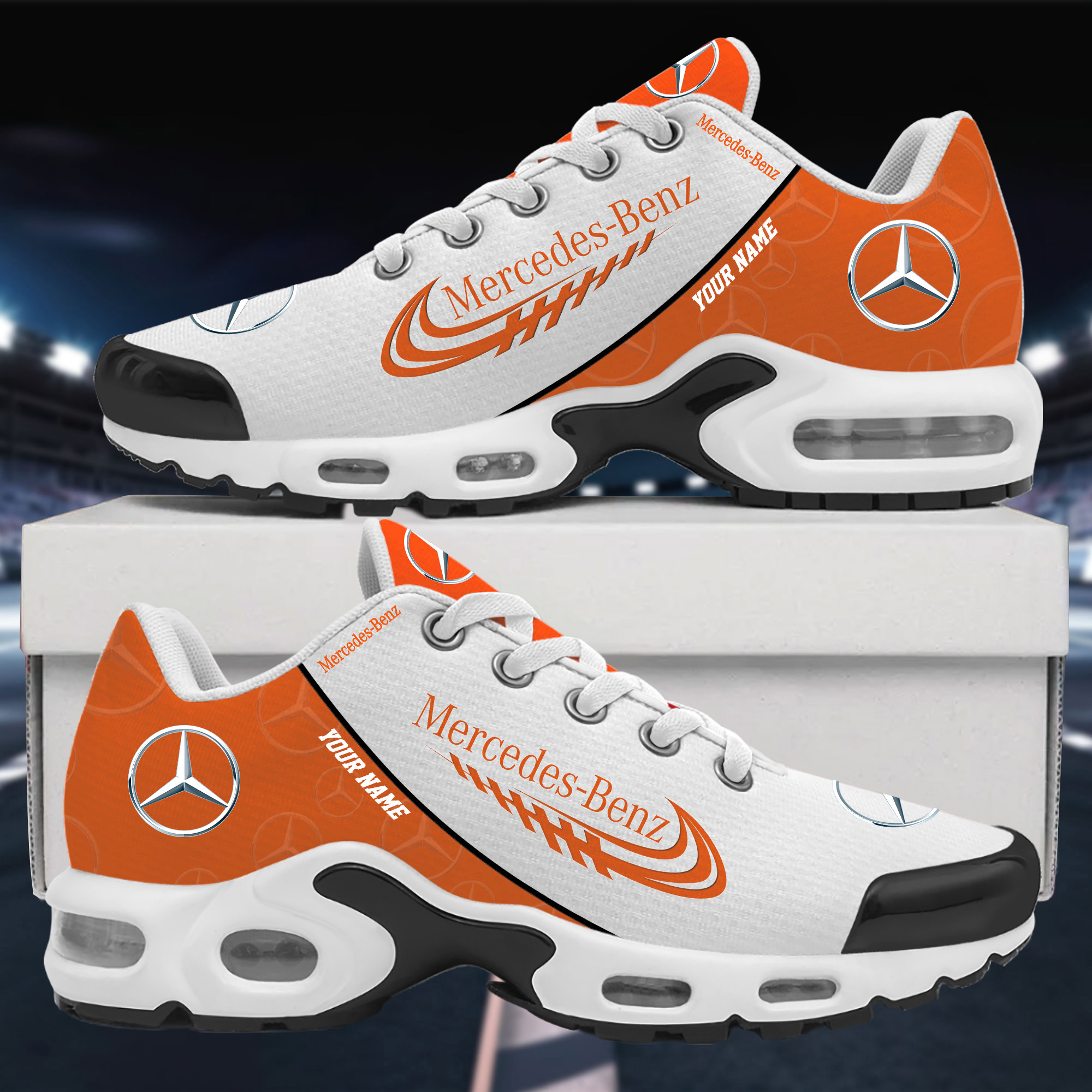 Mercedes Custom Name Sport Shoes VS4