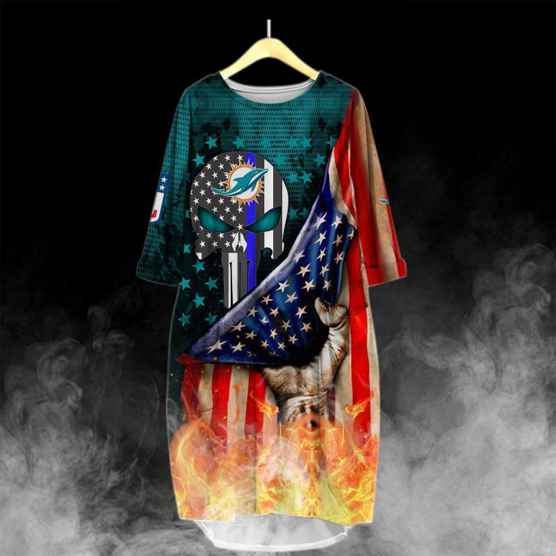 Miami Dolphins All Over Print Caftan3362