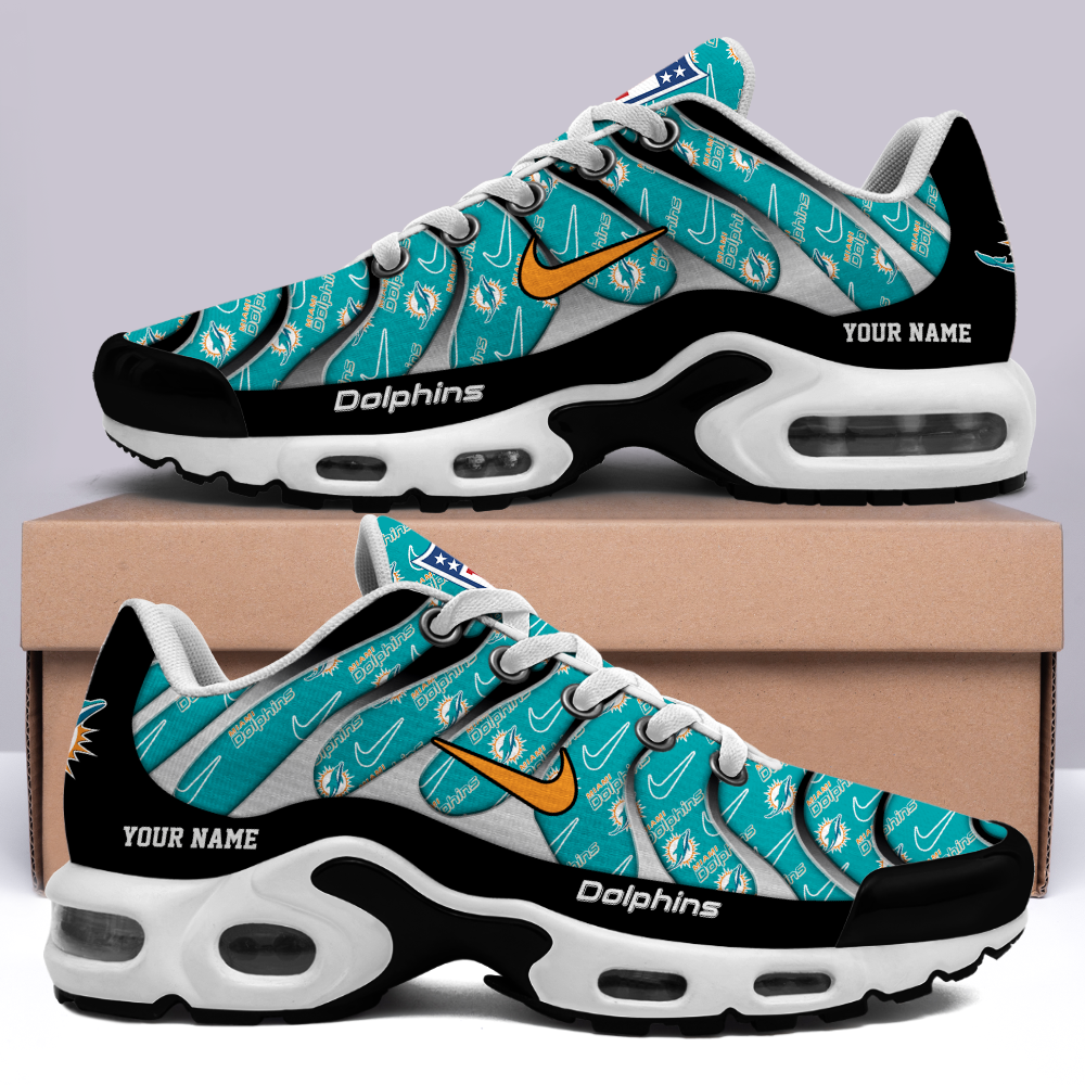 Miami Dolphins-Pattern Swoosh Personalized H56 Shoes-SP16112320ID02DS08