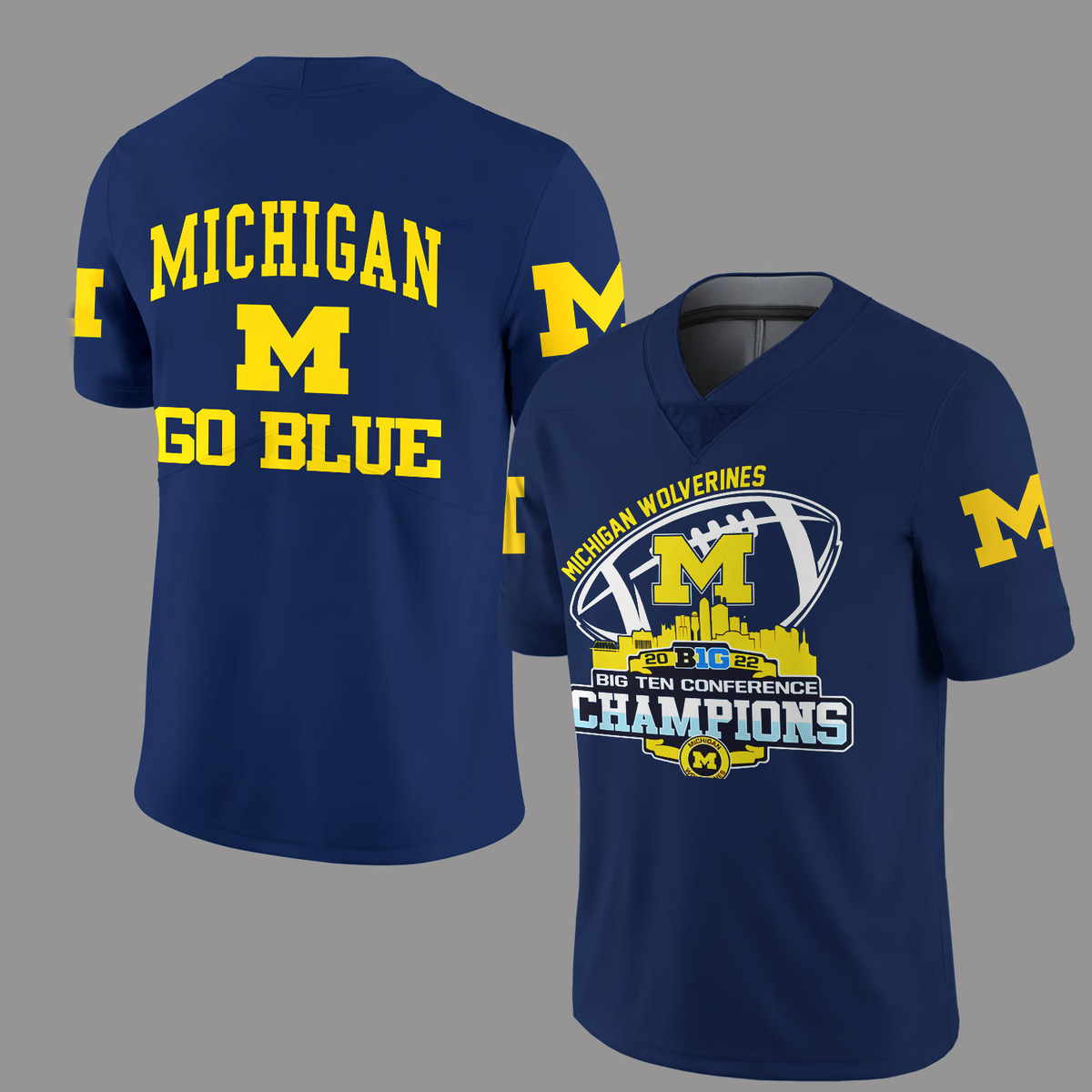 Michigan Wolverines Big Ten Champions 2022 Jersey Ver 4