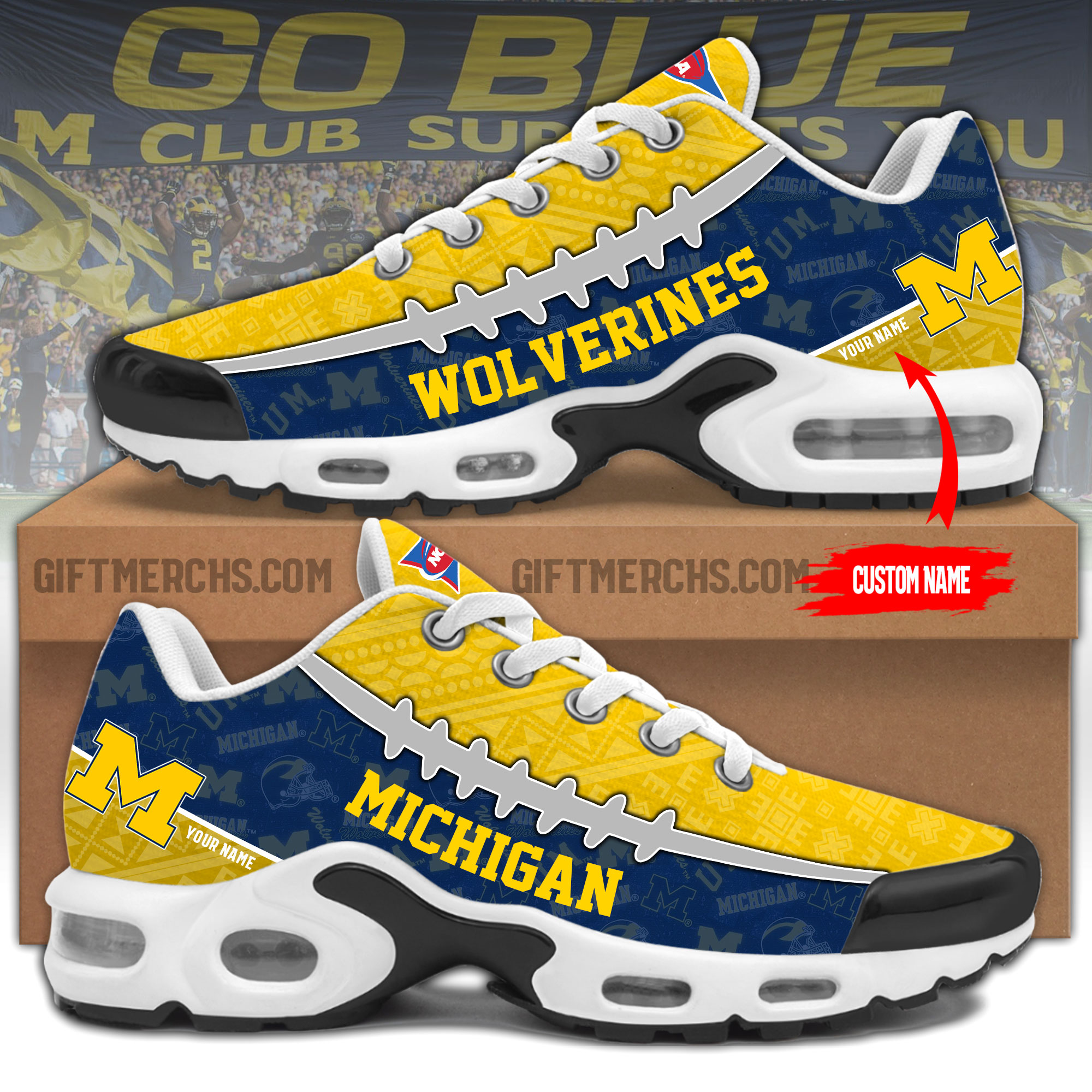 Michigan Wolverines Personalized Shoes