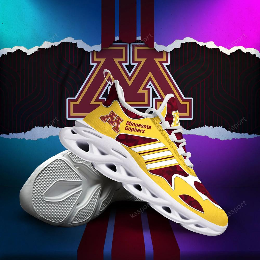 Minnesota Golden Gophers Max Soul Clunky, Camo Running Sneakers For Fan Ever