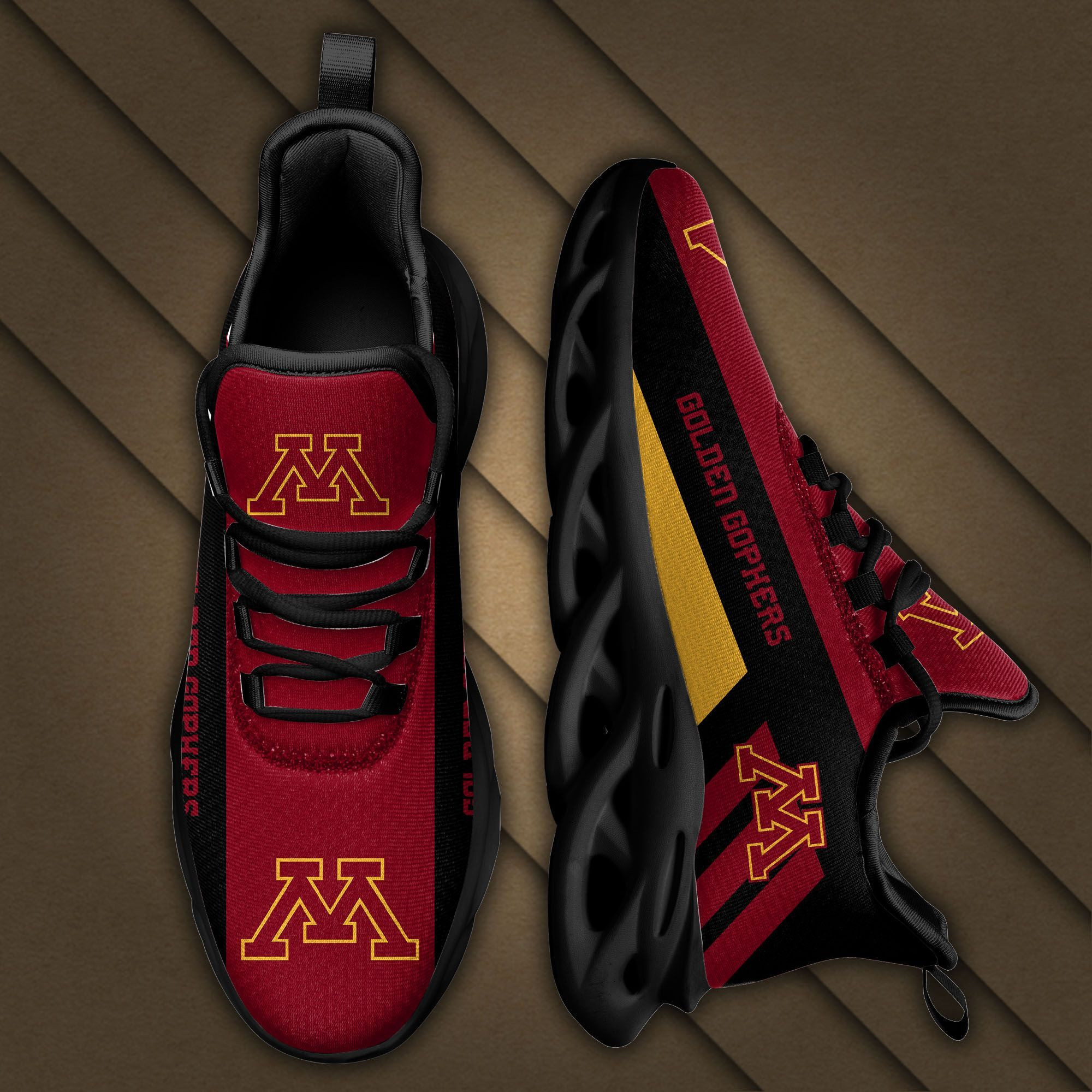 Minnesota Golden Gophers Max Soul Sneakers Shoes