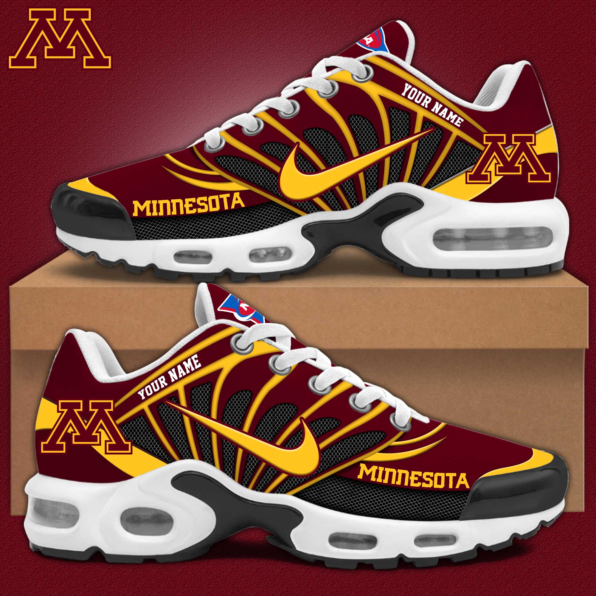 Minnesota Golden Gophers Personalized Shoes