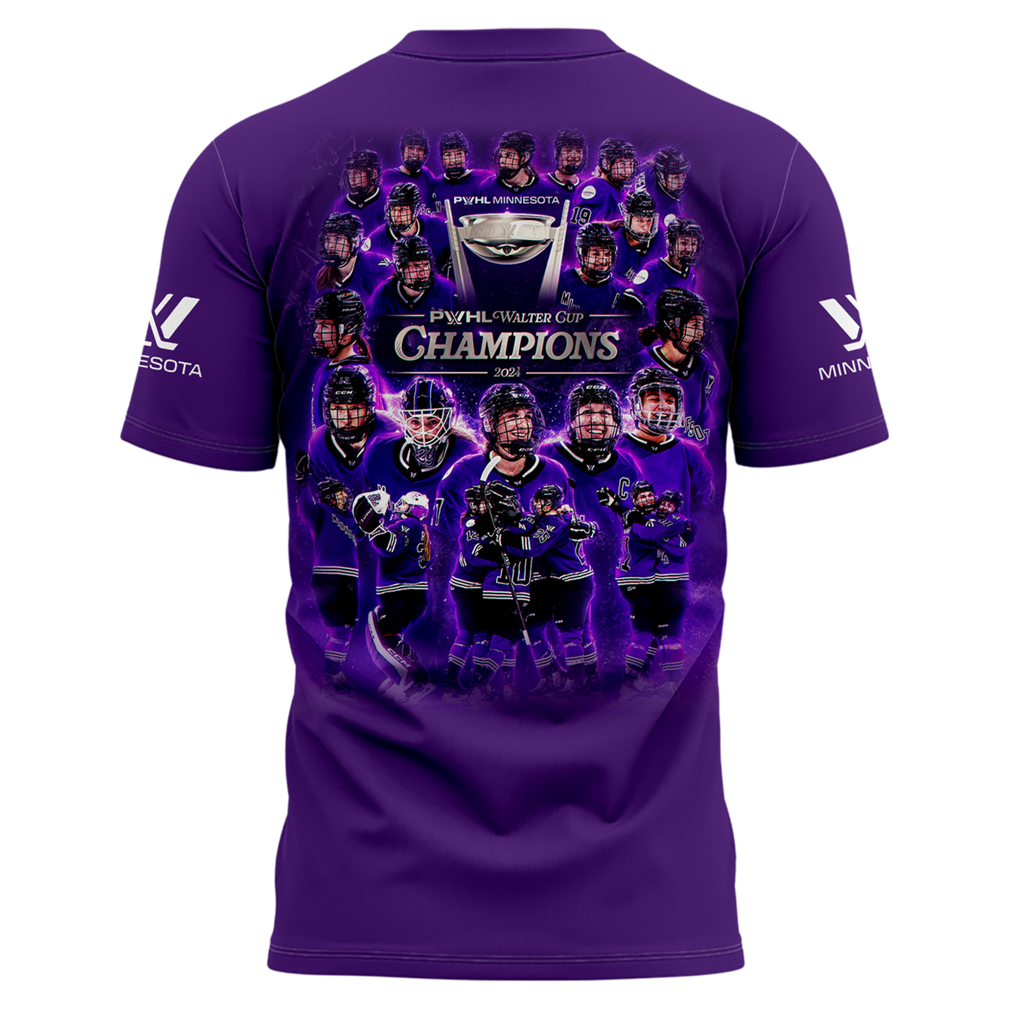 Minnesota PWHL Champions Walter Cup T shirt