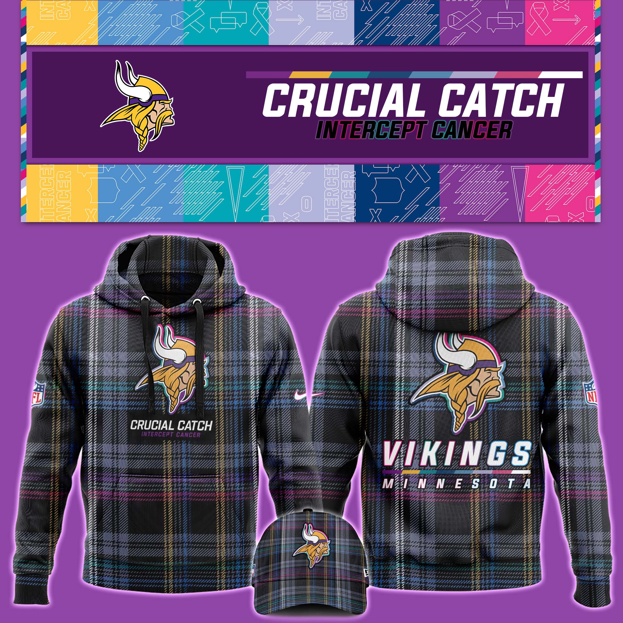 Minnesota Viking Crucial Catch Hoodie