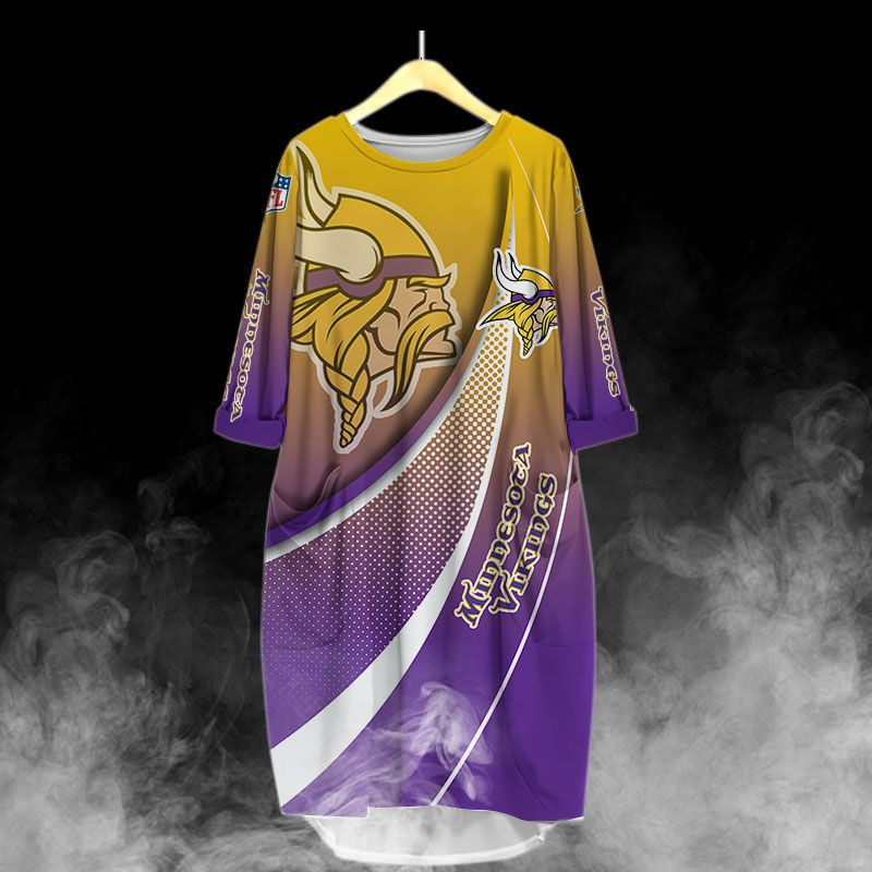 Minnesota Vikings All Over Print Caftan2714