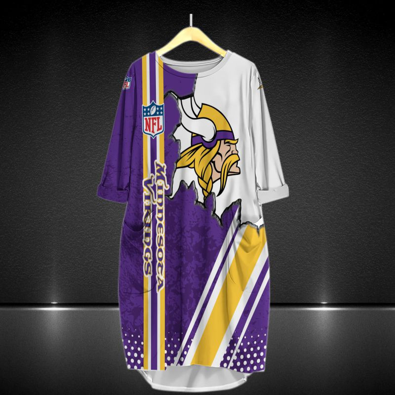Minnesota Vikings All Over Print Caftan3697