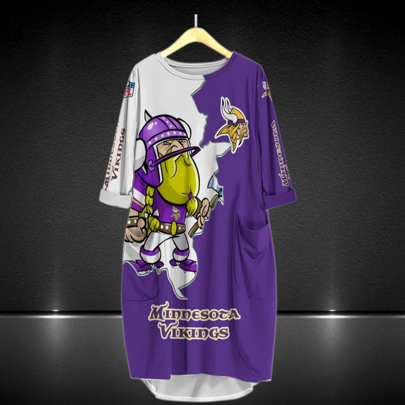 Minnesota Vikings All Over Print Caftan8524