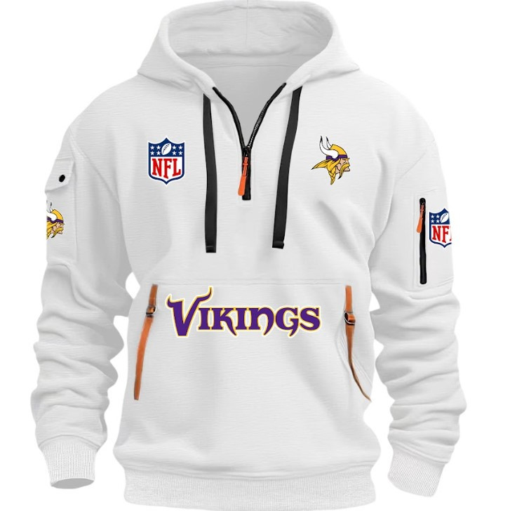 Minnesota Vikings - HOODIE HALF ZIPPER - QTA405111348